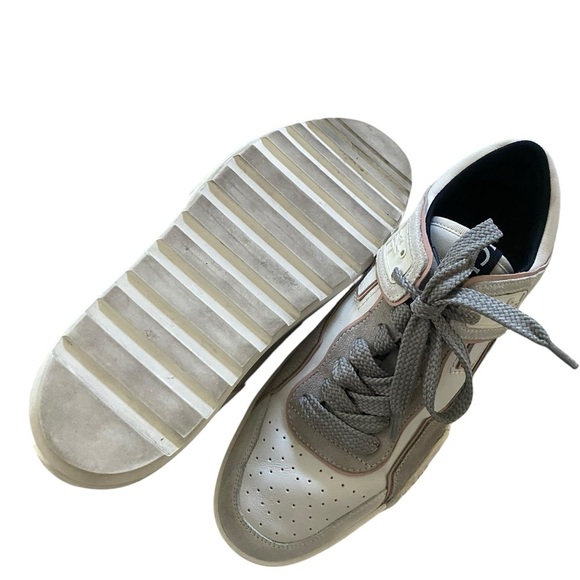 Moncler Gray and White Casual Sneakers size 39 - Picture 4 of 16